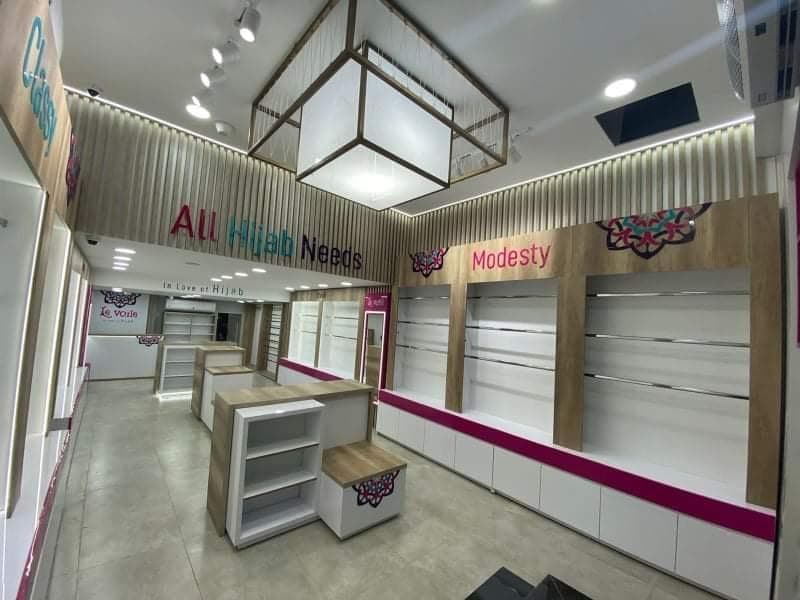 Timber slat ceiling detail, Equal's stand for All Hijab Needs