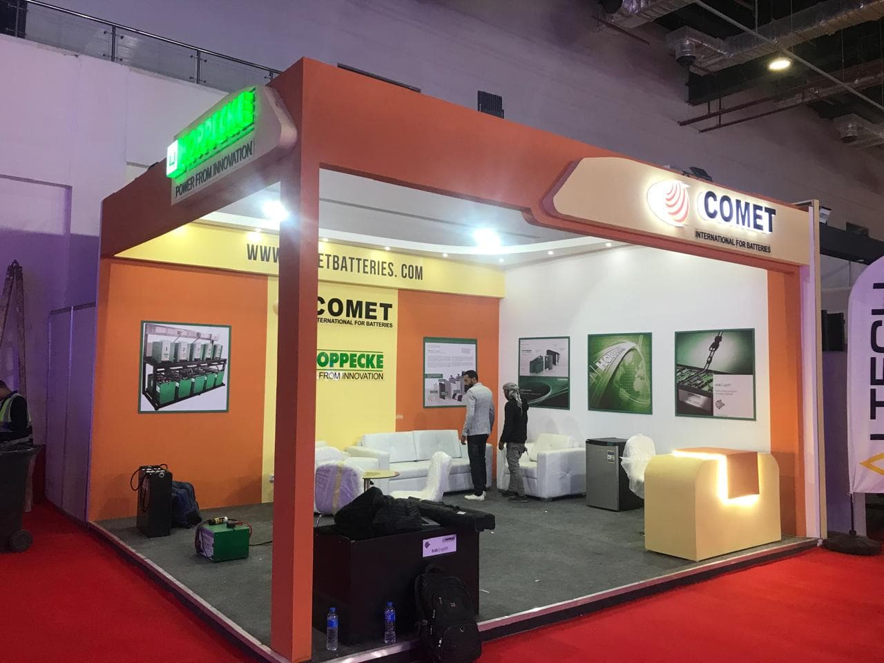 Framed product wall display, Equal's stand for COMET